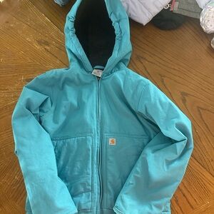 Girl’s Carhartt Teal Hooded Jacket